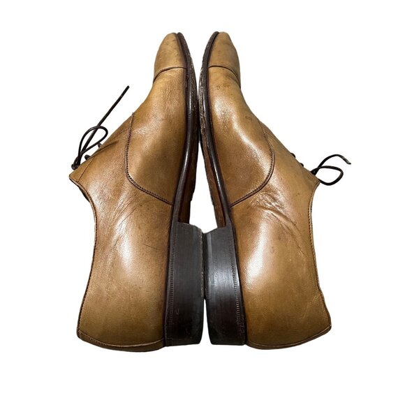 Brioni Tan Cap Toe Supple Leather Business Dress Shoes Mens Size 7 main image 8